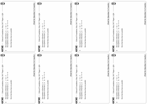 Equations of Parallel Lines - Foundation & Higher GCSE Questions