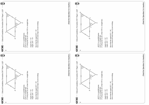 Angles Around Parallel Lines - Foundation & Higher GCSE Questions