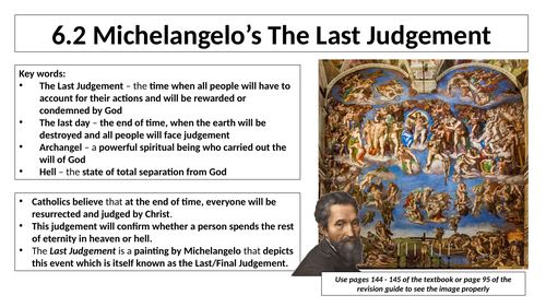 AQA B GCSE - 6.2 - Michelangelo's Last Judgement