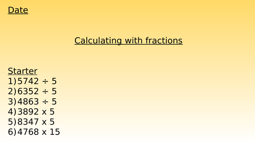 Adding and Subtracting Fractions