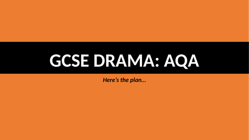 Devising - Coursework [AQA]