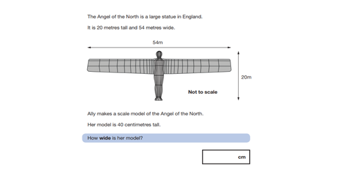 KS2 Maths Angel of the North Questions