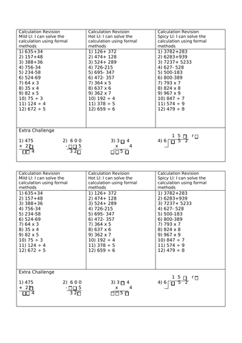 Formal method- Mixed operation calculations
