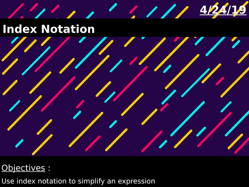 Index Notation