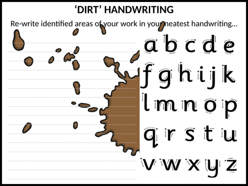 dirt-handwriting-by-shaunandrewwilliams-teaching-resources