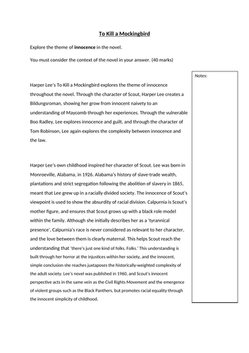 To kill a mockingbird essay thesis image