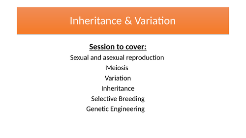 AQA Inheritance and Variation Revision
