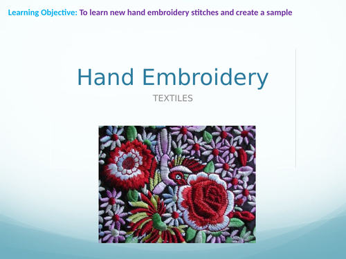 Embroidery & Applique Textile Design
