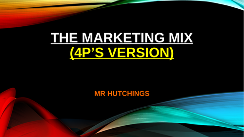 Marketing mix 4P AND 7P VERSION