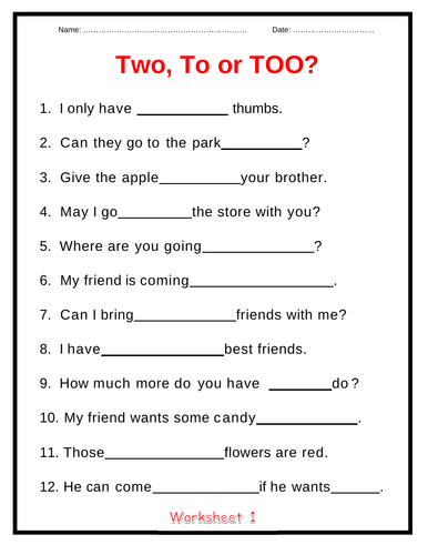 Homophones and Tricky Words - 3 Posters + 4 Worksheets