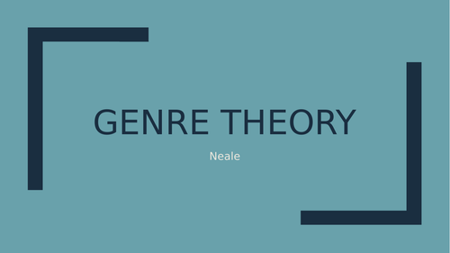 Genre theory, Neale, Baudrillard, Post modernism