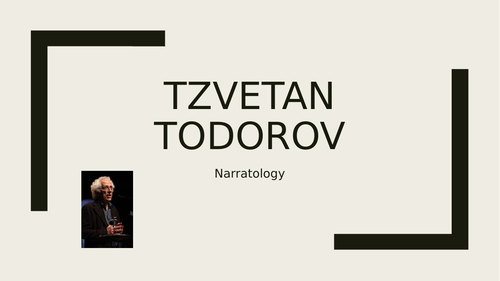 Todorov - narrative theory