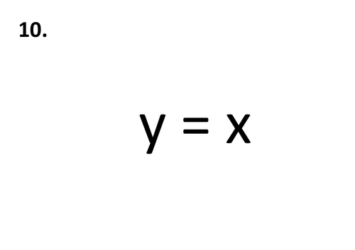 Linear Algebraic Graphs Match Activity RunAround Treasure Hunt Game Fun Answers Included