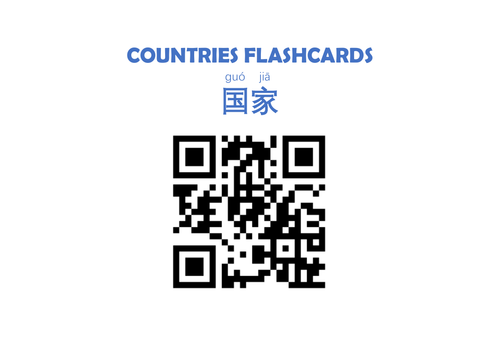 Countries Flashcards  (Mandarin Chinese)
