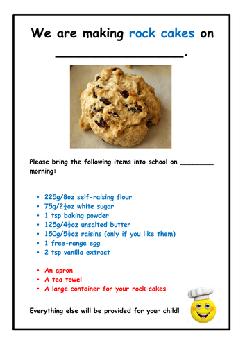 Food Technology: Rock Cakes