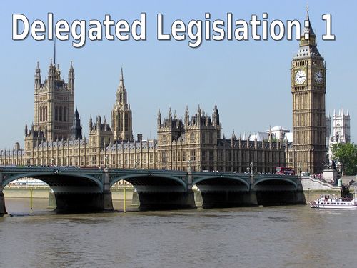 Delegated Legislation SOW OCR Law