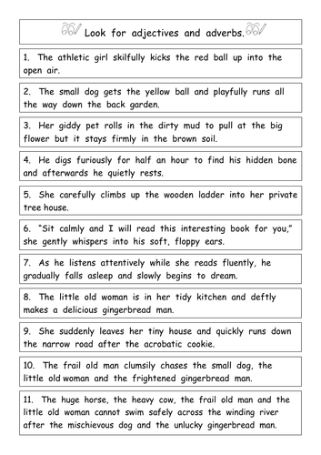 Card Matching Nouns/Adjectives and Verbs/Adverbs