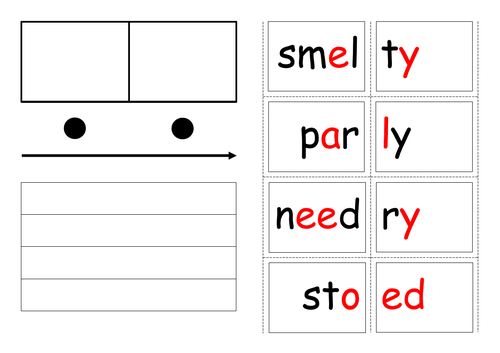 Two Syllable Word Boards