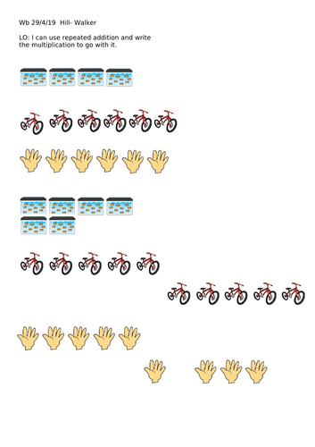 Week 2 Multiplication Year 1 White Rose