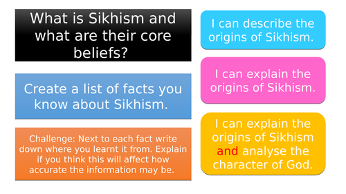 Sikhism - Entire scheme of work + resources