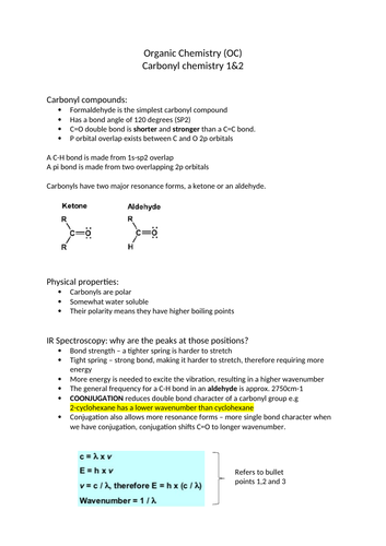 Carbonyl Chemistry