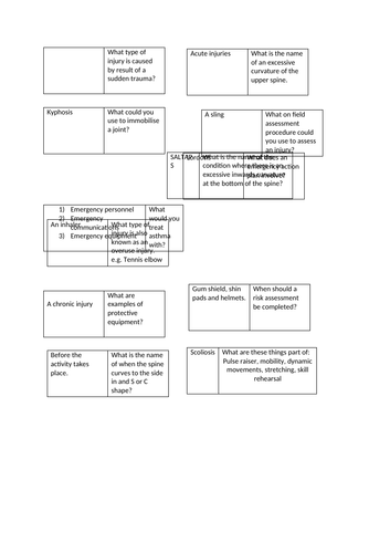 Cambridge National Sports Science Revision R041