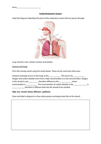 AQA 9-1 GCSE PE Revision Booklet- Cardio-Respiratory System