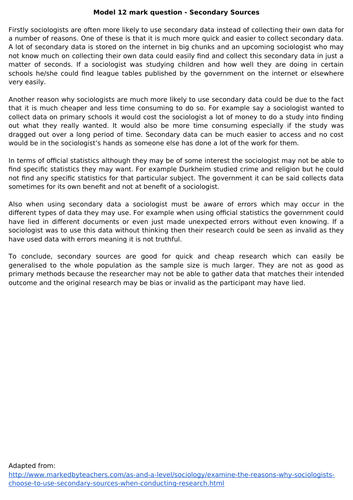 Eduqas GCSE Sociology Research Methods - full lessons and resources