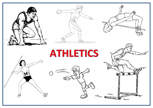 Athletics - Colouring In Sheet