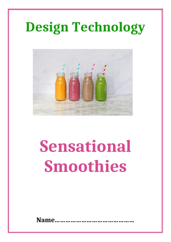 D.T. - Smoothie Making Project Booklet