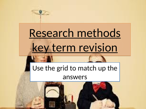 GCSE 9-1 Psychology  Research methods interactive revision