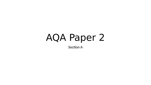 AQA English Language Paper 2 Reading Student Mark Schemes
