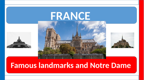 Notre Dame and Famous landmarks of France