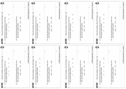 Ordering Decimals - Foundation GCSE Questions