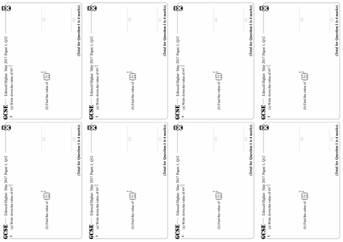 Fractional Indices - Higher GCSE Questions