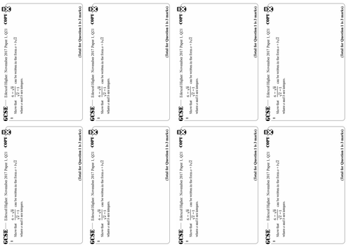 Rationalising Denominators - Higher GCSE Questions