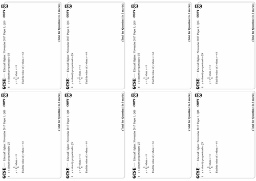 Direct & Inverse Proportion - Higher GCSE Questions