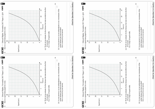 Estimating Area Under a Curve - Higher GCSE Questions