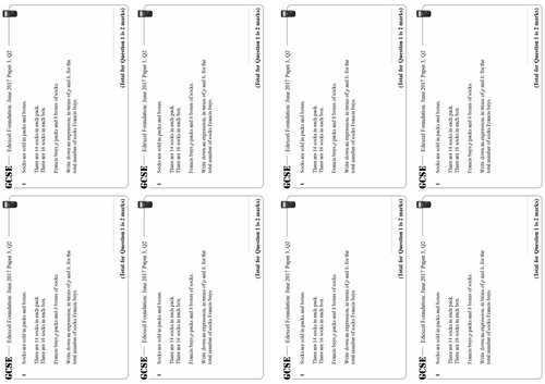 Forming Linear Equations - Foundation GCSE Questions