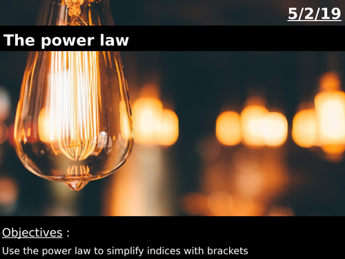 Index Laws : Power Law and change of base