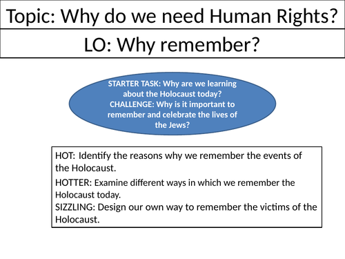 Why remember? - Holocaust L5