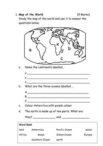 Geography Assessment Test