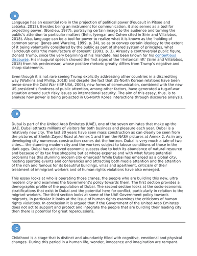 IB English B Group Essay Planning for Paper 2