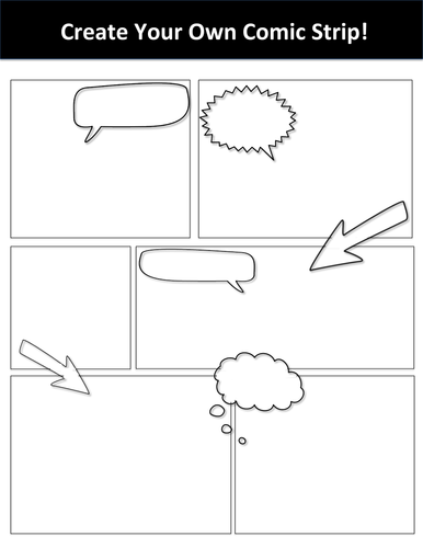 Create Your Own Comic Strip Template | Teaching Resources