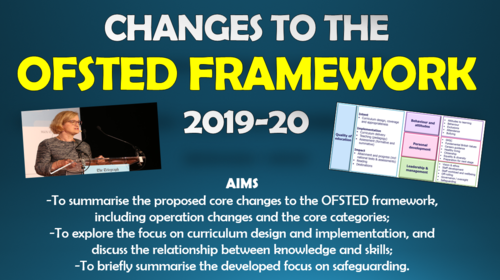 CPD - Summary of Changes to the Ofsted Framework 2019-20
