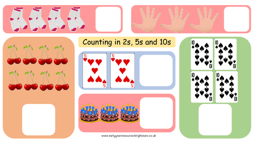 Counting in 2s, 5s, and 10s