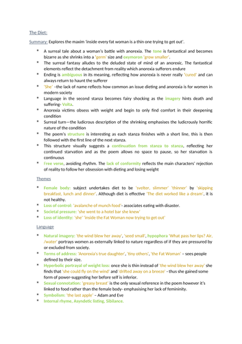 'Feminine Gospels' Carol Duffy Analysis