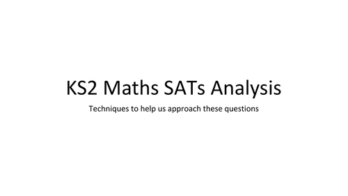 KS2 Maths SATs Language Breakdown
