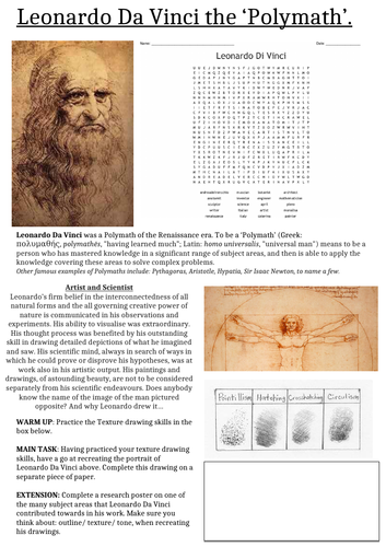 Leonardo Da Vinci the Polymath