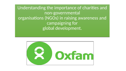 Oxfam - NGO and Global Development